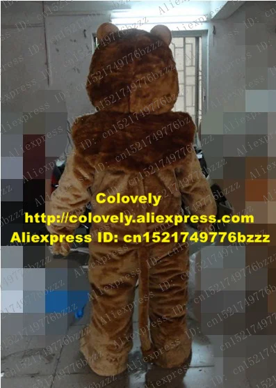 Ярко-коричневый костюм-талисман льва Mascotte львица симбалион Симба Леон взрослый с