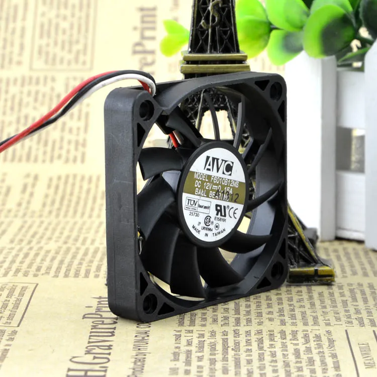 Новый оригинальный 6010 12V 0.15A 6 см/см двойной шар 3-проводной вентилятор шасси CPU
