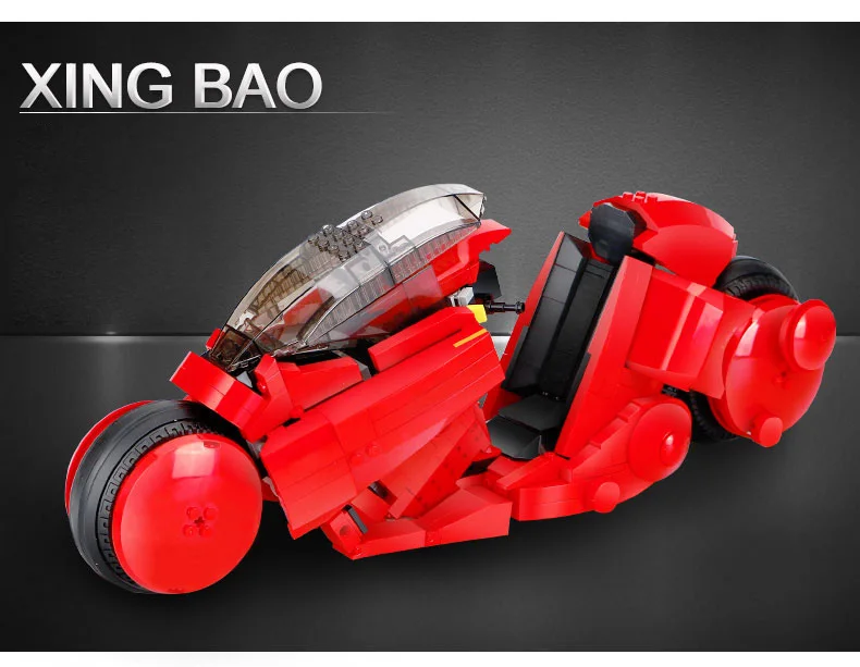 Горячая фильм креативные автомобили мечты MOC Citizen Kaneda Akira мотоцикл строительный блок Модель Кирпичи игрушки для детей Коллекция подарков