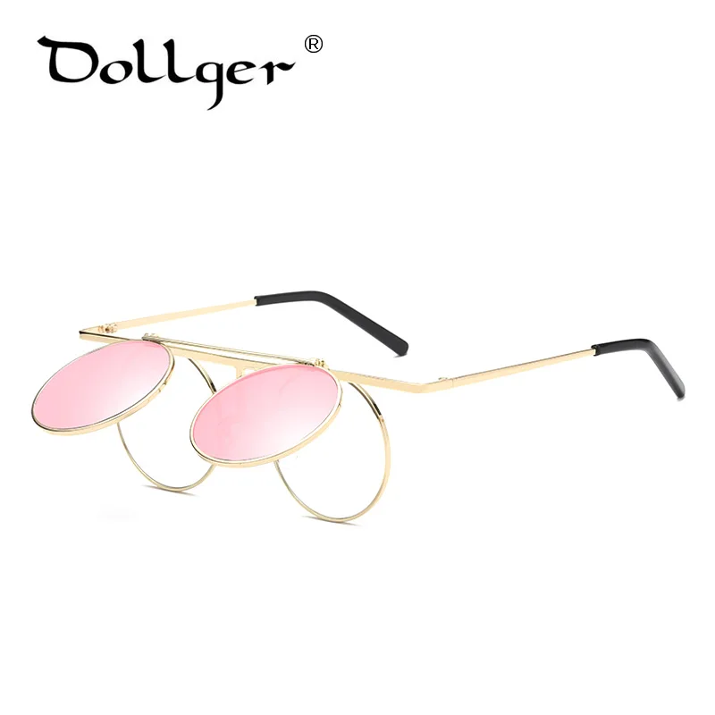 Dollger Ретро стиль стимпанк солнцезащитные очки фирменный дизайн женские мужские