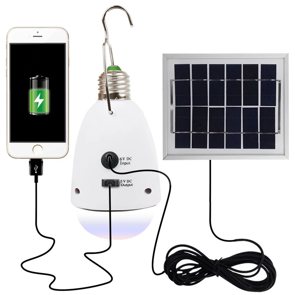 Палатку солнечный светильник 12 светодио дный Сад Крытый безопасности E27