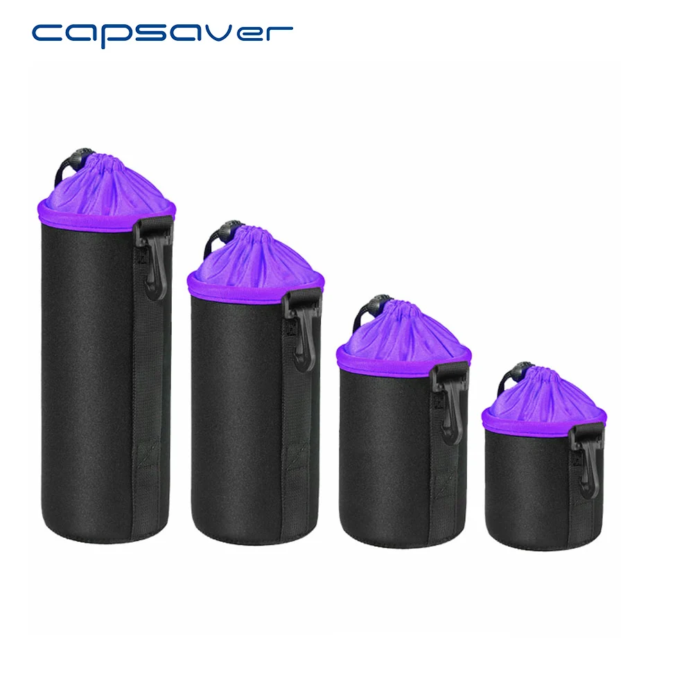 Capsaver 1 шт. 5 мм толстый неопреновый чехол для объектива камера сумка для объектива защитный мягкий чехол для Canon Nikon Pentax sony Olympus Panasonic
