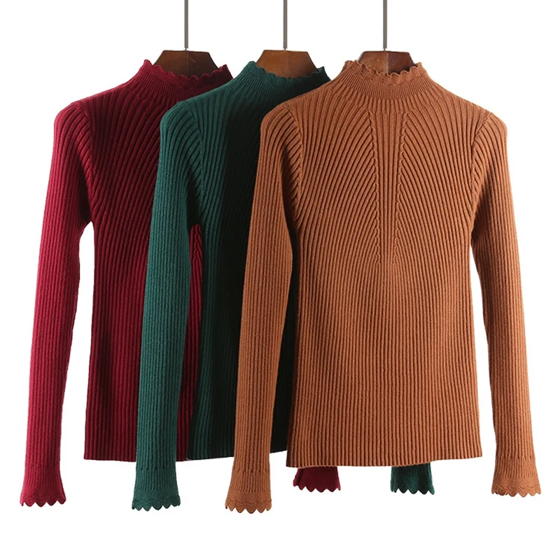 ONLYSVTER Autumn Winter Warm Sweater Women Pullovers Full Sleeve Knitted Tricot Top Essential Jumper Long Sweaters Pull | Женская одежда