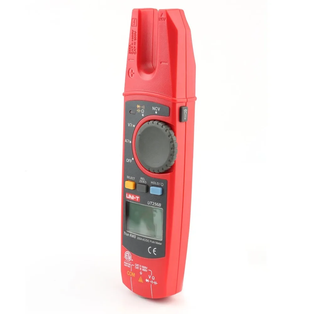 UT256B Автоматический диапазон 200A AC/DC ток True RMS цифровой вилка Тип клещи с Ом Емкость