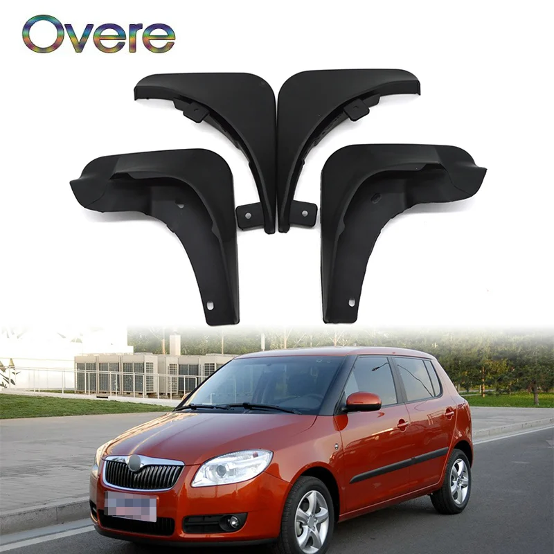 Overe автомобильные передние и задние брызговики для 2007 2008 2009 2010 Skoda Fabia хэтчбек