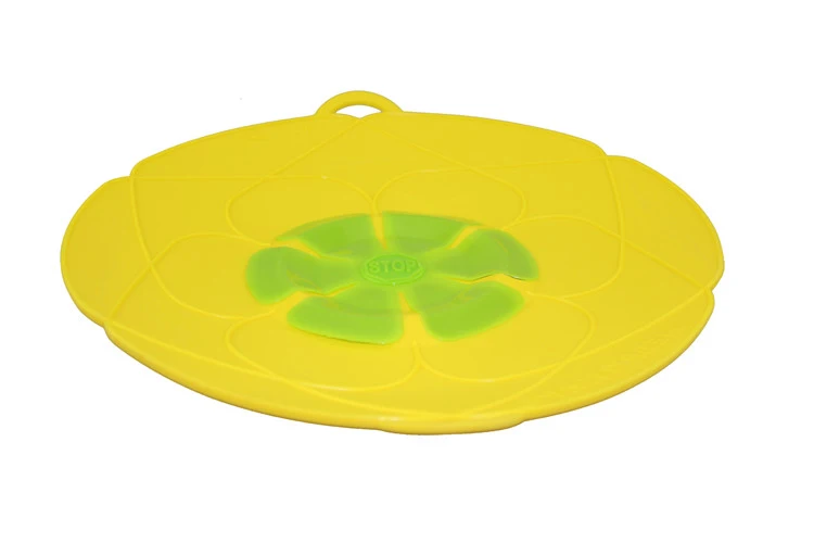 1pc 26cm yellow 26 см 28 см силиконовая Крышка Пробка крышка для кастрюли Крышка Для Сковороды кухонные инструменты для приготовления пищи Кухонные принадлежности для цветов - Цвет: 1pc 26cm yellow