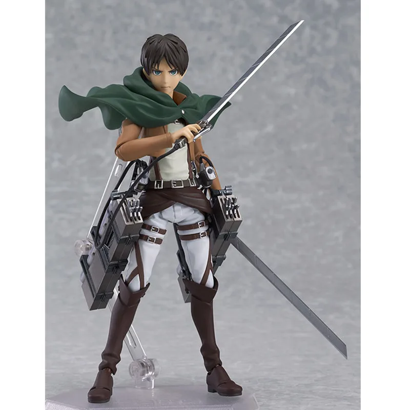 Фигурки аниме Attack on Titan Eren Jaeger фигурки Figma 207 экшн-фигурки Yeager 14 см ПВХ модель