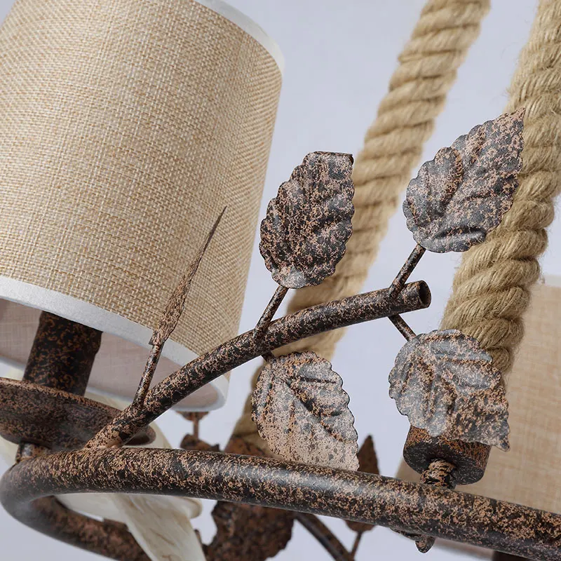 Индивидуальная американская кантри птицы гостиная люстра Ретро железная