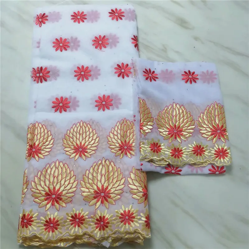 

Factory price India cotton fabric 2019 High Quality Swiss Voile Lace With Stones embroidery African Lace for woman