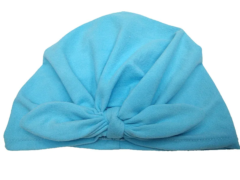 Fashion Sweet Dot Baby Girl Hat with Bow Candy Color Turban Cap for Girls Elastic Infant Accessories Unisex Newborn Costome | Детская
