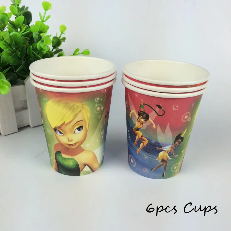 Omilut мультфильм Flf Tinkerbell день рождения одноразовые салфетки розовое крыло
