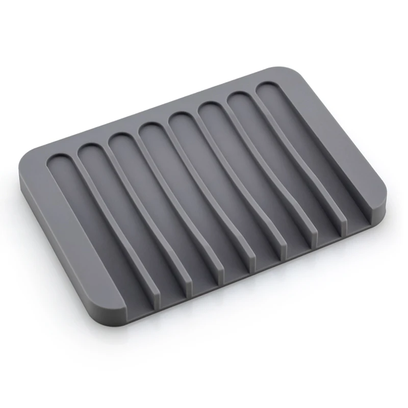 13 Colors Fashion Silicone Flexible Soap Dish Plate Bathroom Soap Holder Soap Box