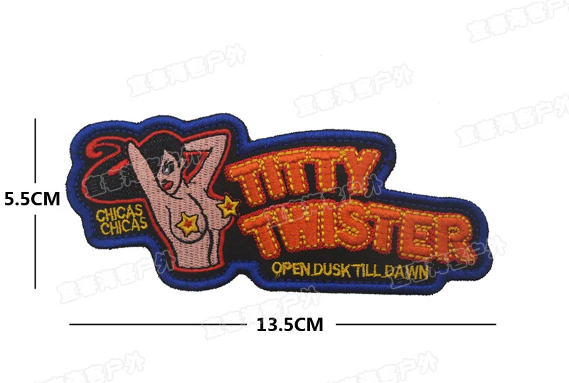 TITTY TWISTER Вышивка Аппликации значки эмблема военная армия 13 см DIY аксессуары обруч и петля сексуальная девушка