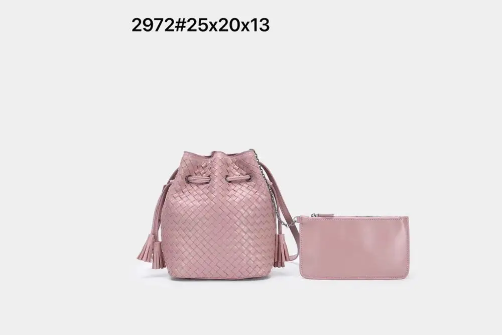 Сумка мешок на одно плечо с новым рисунком Женская сумка из натуральной овечьей