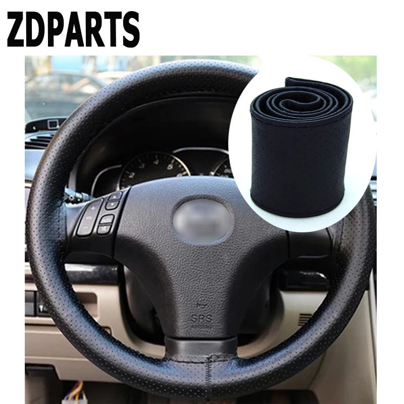 ZDPARTS 38 см кожа автомобилей чехлы рулевого колеса автомобиля для Audi A3 A4 B7 B8 B6 A6 C6 C5 Q5