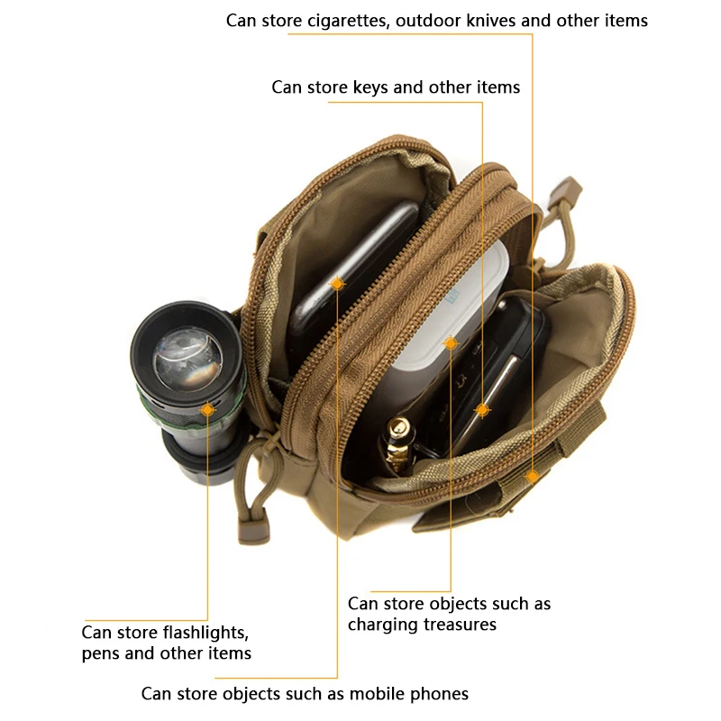 Уличные сумки для кемпинга искусственная кожа военный поясной рюкзак