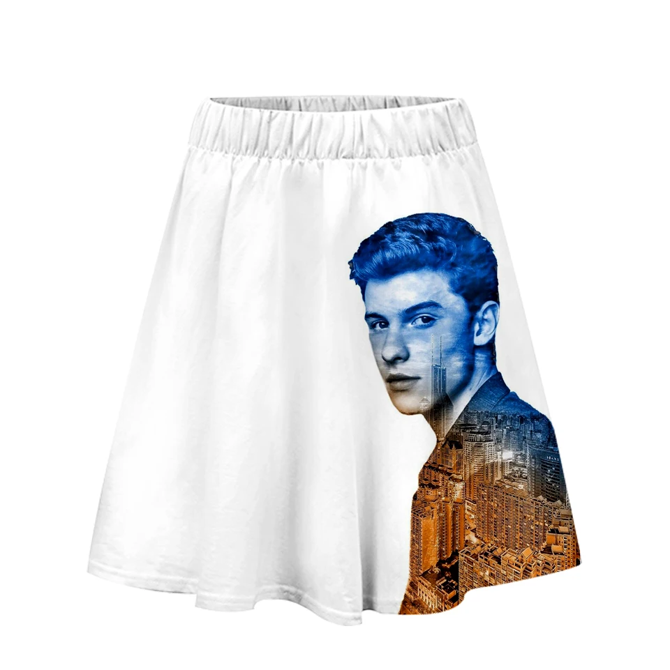 

Shawn Mendes 3D Printed Skirts for Women Fashion Streetwear Short Skirt 2019 Hot Sale Girls Casual Trendy Summer Wear