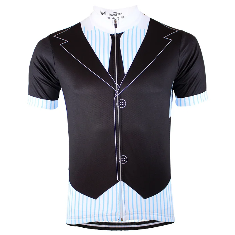 Велосипедная майка с галстуком-бабочкой HIRBGOD Мужская дышащая одежда для