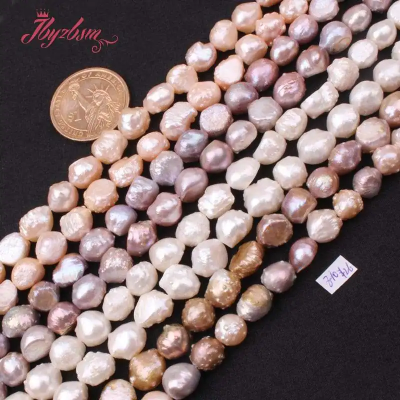 8-10 мм Бесплатная форма Кеши Edsion пресноводная жемчужная бусина натуральный