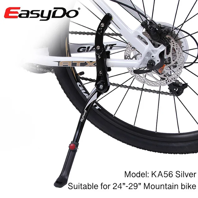 Sliver-KA56 EasyDo 2"-29" регулируемая велосипедная подножка MTB дорожный велосипед парковочные стойки горный велосипед Подножка для велосипеда боковая подставка для ног поддержка - Цвет: Sliver-KA56