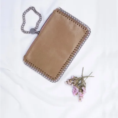 khaki 12x18cm Для женщин сумка-клатч держатель для карт для телефона Сумки большие кожаные бумажники портмоне моды мешок дамы наручные сумки подарок - Цвет: khaki 12x18cm