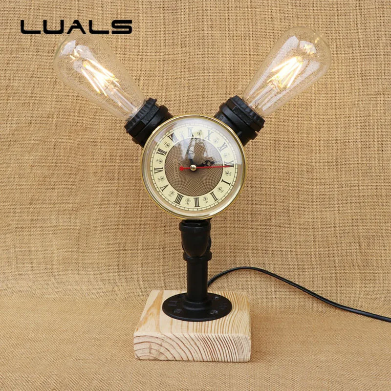 Промышленная ретро настольная лампа Креативный светодиодный светильник для