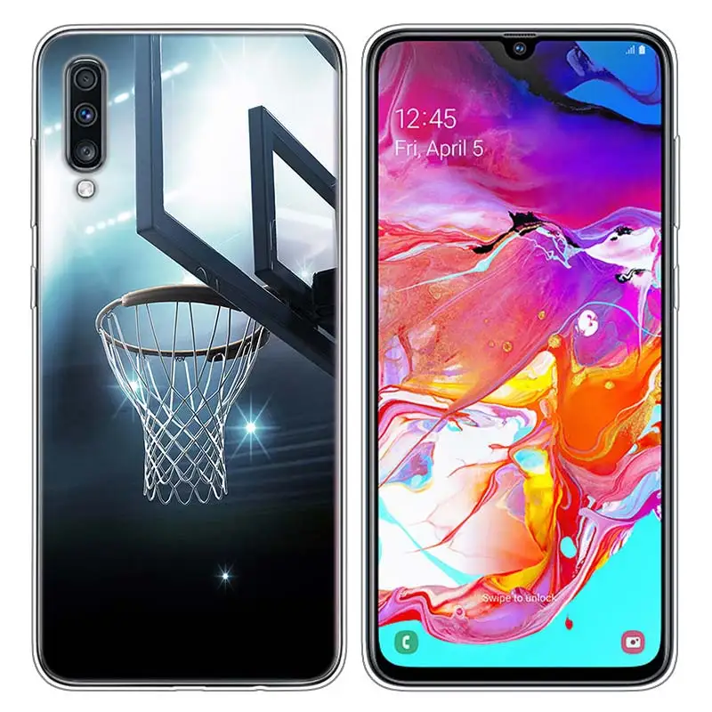 Прозрачный мягкий силиконовый чехол для телефона I Love Basketball для samsung Galaxy A10 A30 A40 A50 A70 - Цвет: Style 10