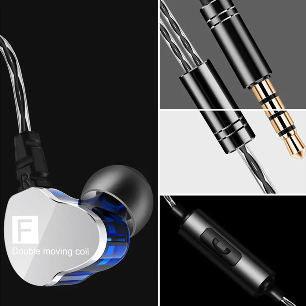 HIFI наушники в ухо супер бас стерео Dourl Спортивная гарнитура с микрофоном