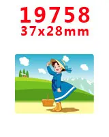 PR-19758 Наборы для творчества Герой мультфильма с плоской задней частью Плоские наклейки 30 штук. PR-19640-19992 - Цвет: PR-19758