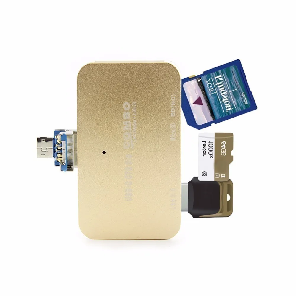 CHYI Multi USB Combo Micro usb-хаб 3 0 с SD/TF кардридером OTG разделитель адаптер для Macbook