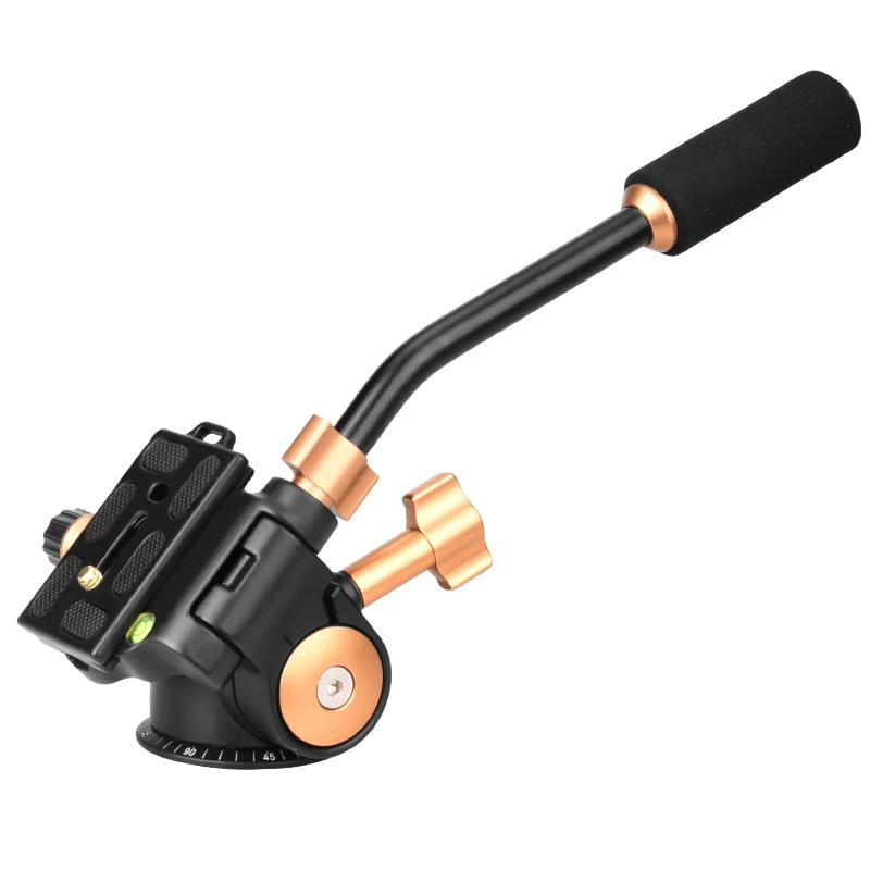 Трипод для камеры QZSD Q08S Pro трехходовая амортизирующая головка из алюминиевого