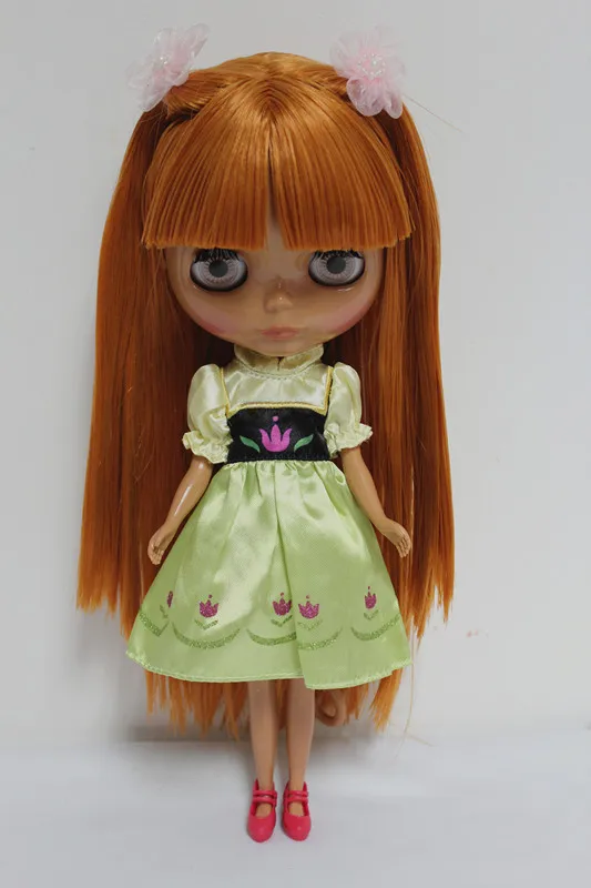 Blygirl Blyth кукла шоколадная челка прямые волосы черная кожа обычное тело 7 суставов
