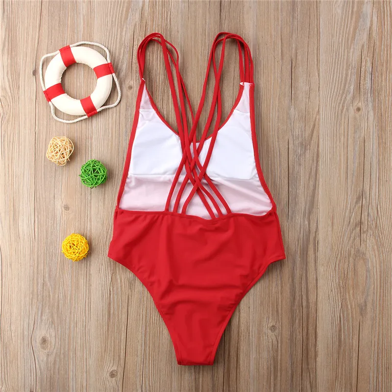 Сексуальный бразильский Цельный купальник 2018 новейший Летний пуш ап бандажный