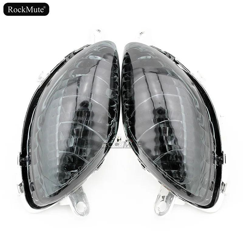 Спереди светодиодный поворотник Индикаторы Для Suzuki GSX1300R Hayabusa 1999-2007 Аксессуары для мотоциклов мигалки лампы - Цвет: Smoke