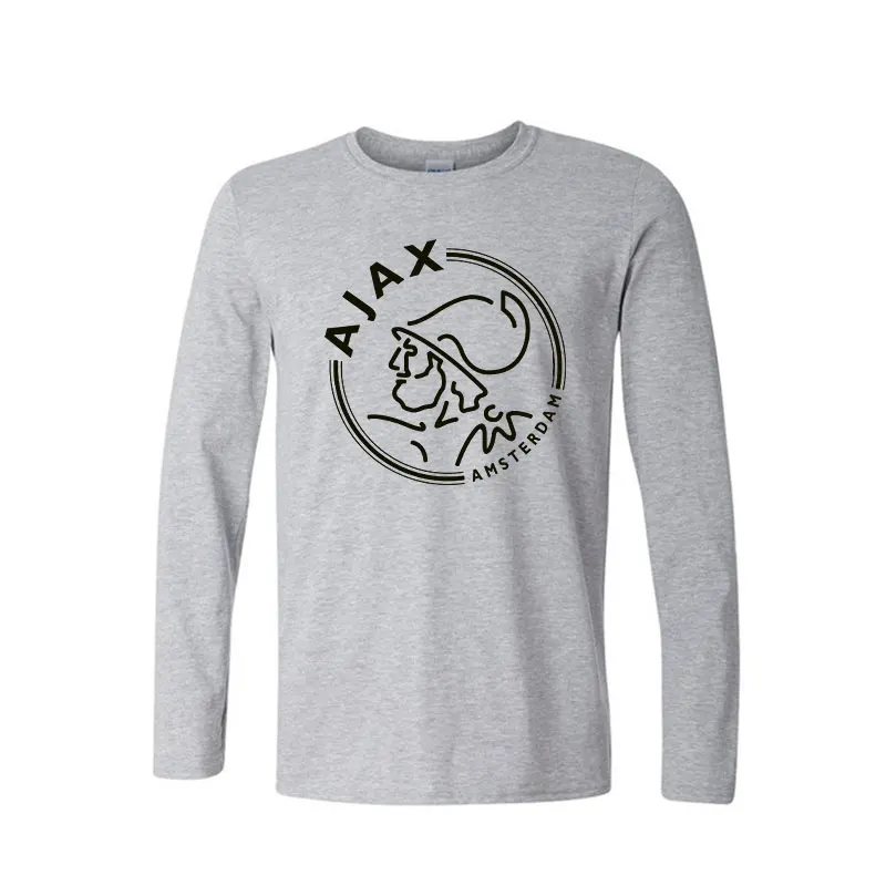 Модные футболки ajax забавные мужские футболки с длинным рукавом футболки роскошные летние хлопковые футболки Плюс Размер хип-хоп топы футболки