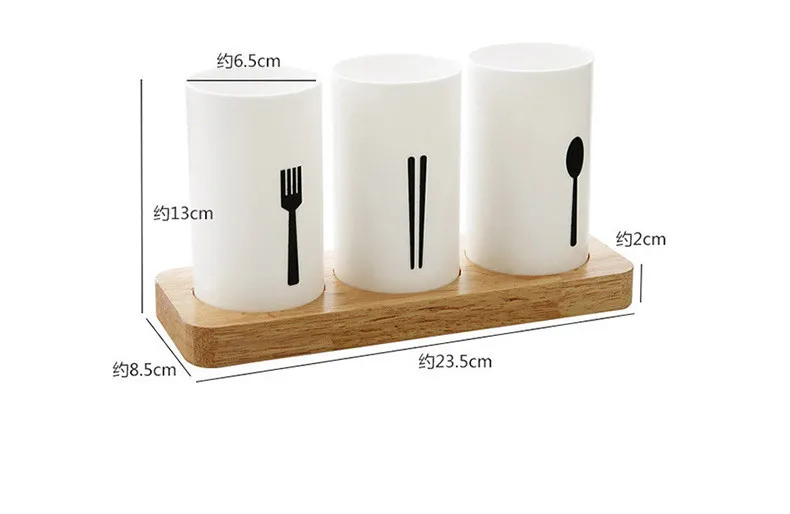 1 шт. PP + дуб моющаяся кухонная сливная стойка Органайзер хранилище коробка ложка