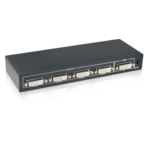 4 Port DVI Splitter DVI разветвитель 1x4 DVI разветвитель 1 в 4 выход DVI разветвитель 1 до 4 Поддержка 1920x1200 4K 2 K/30Hz/3D up 1080P с питанием DC5V - Цвет: 4 Port DVI Splitter