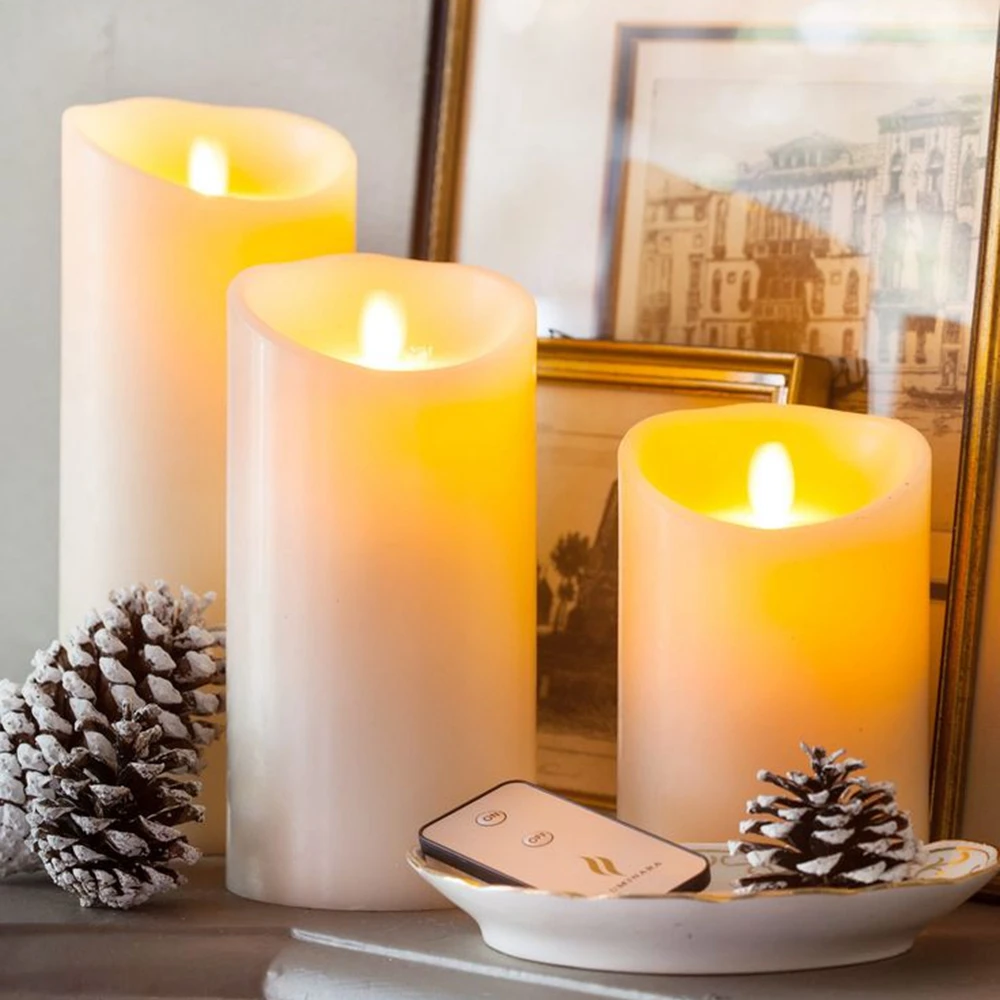 Ksperway беспламенный движущийся фитиль светодиодные мини свечи с таймером и