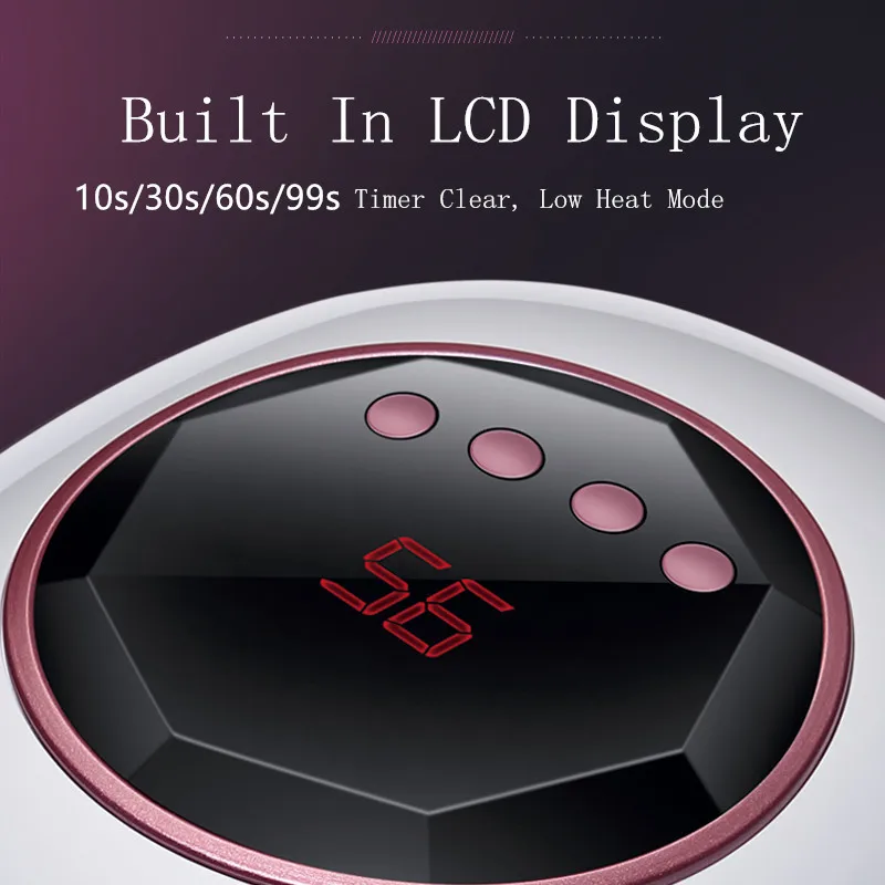 72 W Pro УФ-лампа светодиодный светильник для ногтей Сушилка всех гелей лак