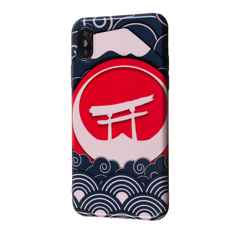 Роскошная брендовая глянцевая крышка кожа ТПУ чехол для iPhone 6S 7 7plus 8 8plus X XR XS MAX