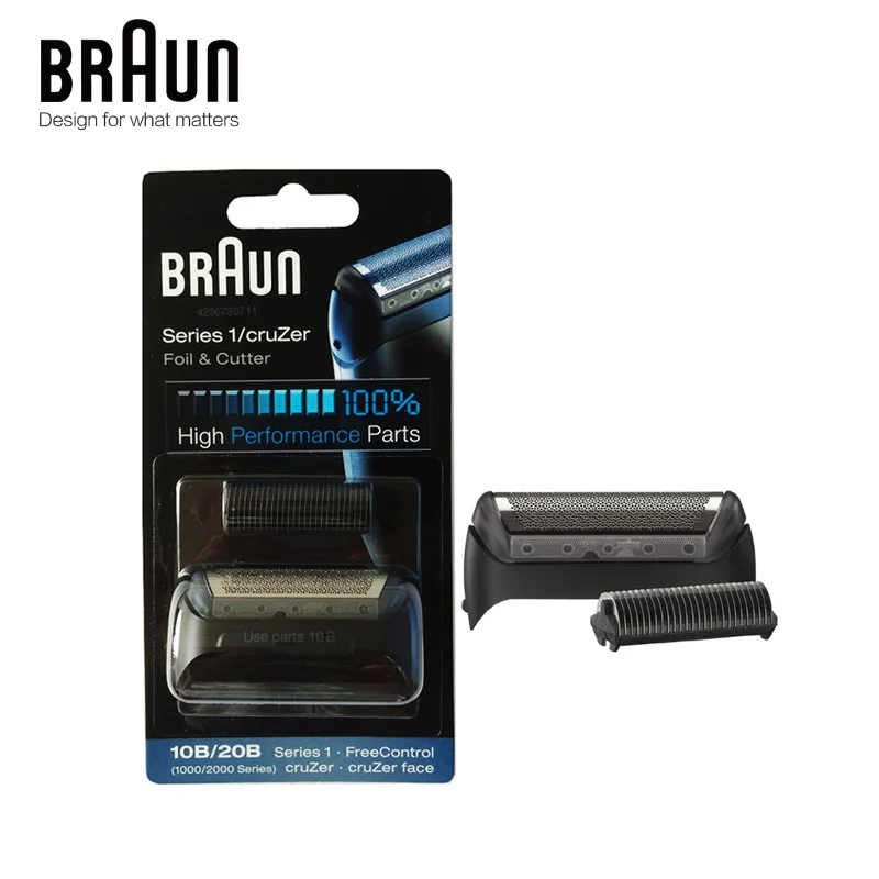 Braun-repuesto de hoja de afeitar 10B/20B (serie 1000/2000), hoja de corte de alto rendimiento, 180, 190, 1775, 1735, 2675, 5728, 5729