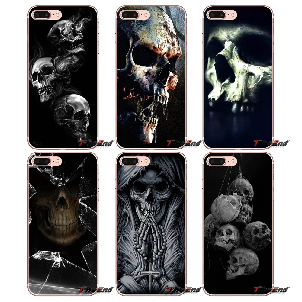 Для Samsung Galaxy J1 J2 J3 J5 J7 A3 A5 A7 2015 2016 2017 J530 J730 Fundas Coque мягкий чехол с узором в виде черепа