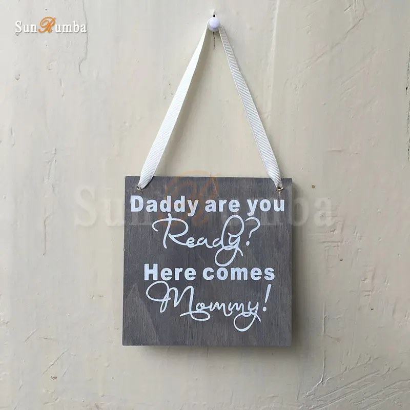 1 шт. деревенский Свадебный декор деревянные знаки папа приходит сюда мама