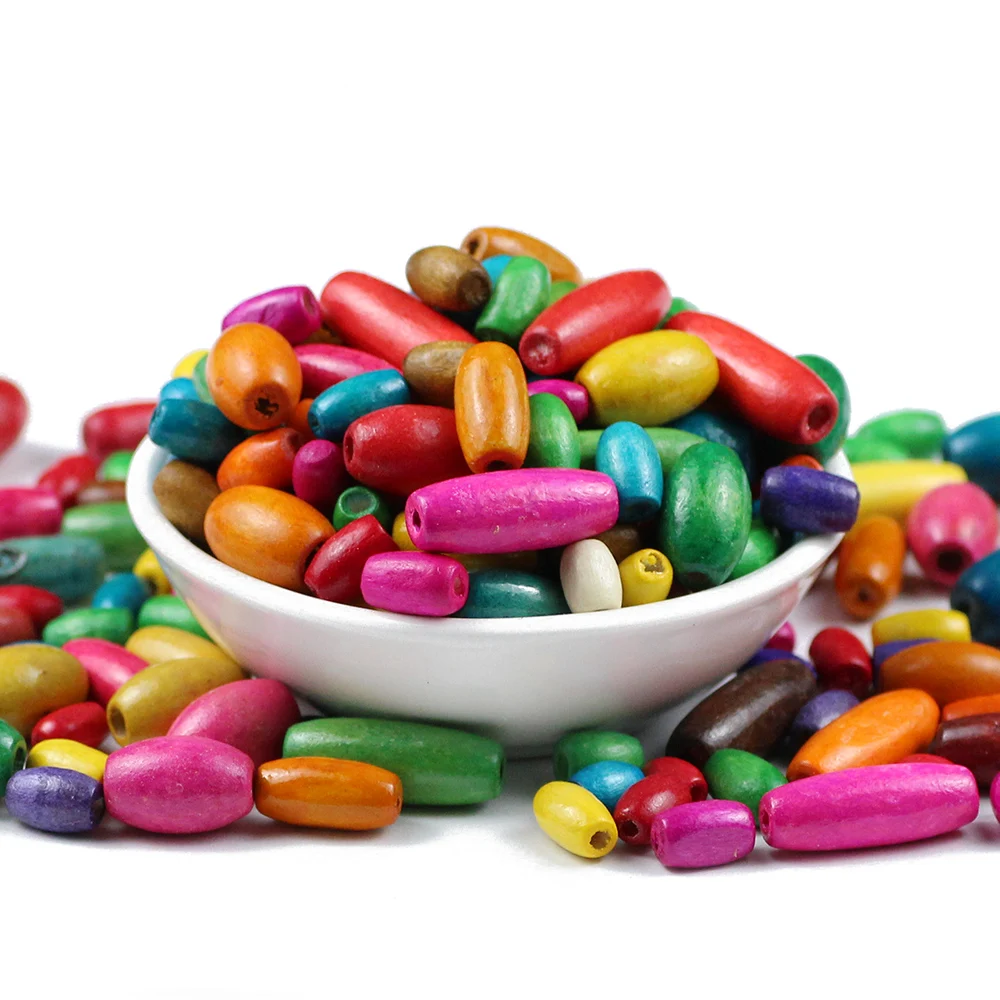 23*8/10*6/8*5/6*4 мм 30 ~ 300 шт. овальной формы DIY дешево, ручная работа из бисера, Цветной натуральные деревянные бусины для браслетов и ожерелий для изготовления ювелирных изделий