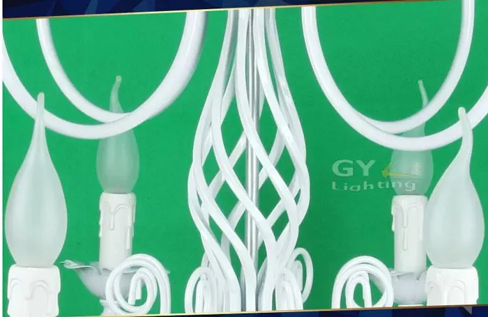 Современные китайские люстры двуслойные свечи вилла лестница светильник