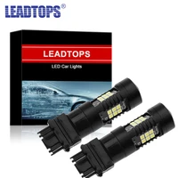leadtops 2pcs t25 3157 3156 brake lamps car led bulb auto drl 18 smd stop reverse clearance light strobe light 12v 4w cj