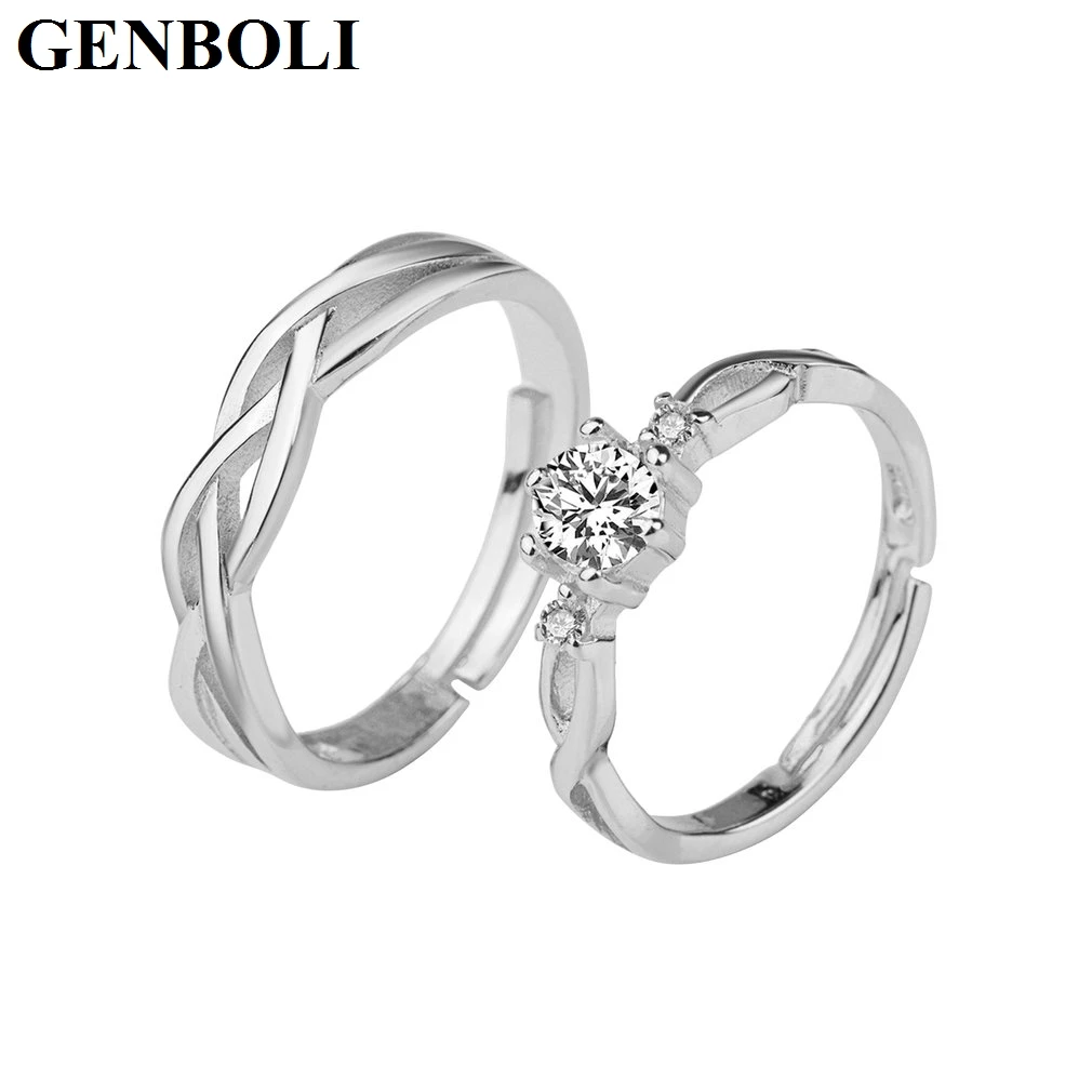 Кольца для пар 30% Серебряная Подвеска для женщин Bijoux обручальные свадебные украшения anel мужское кольцо для влюбленных DIY ювелирные изделия