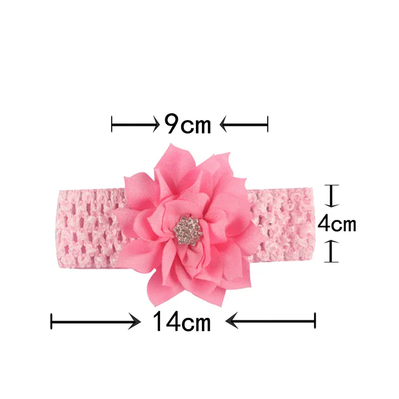 Лидер продаж милые девочки цветок солнца с горный хрусталь эластичной лентой