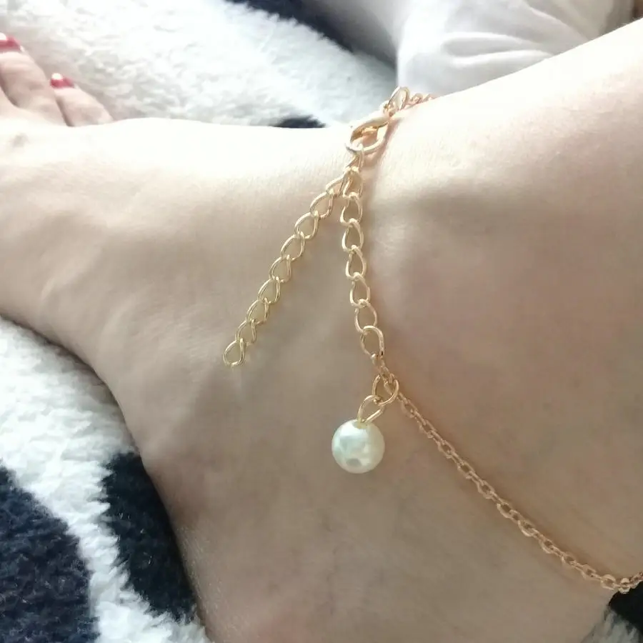 2 шт жемчужный браслет для ног очаровательный новый горячий Celeb Элегантный