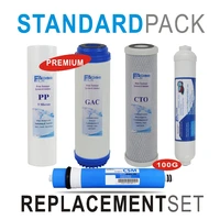 premium reverse osmosis system replacement filter set 5 stage filters with 100 gpd ro membrane 5pcslot